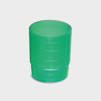 melipul MEHRWEG-Medikamentenbecher stapelbar PP 25ml Pack 60 Stück grün