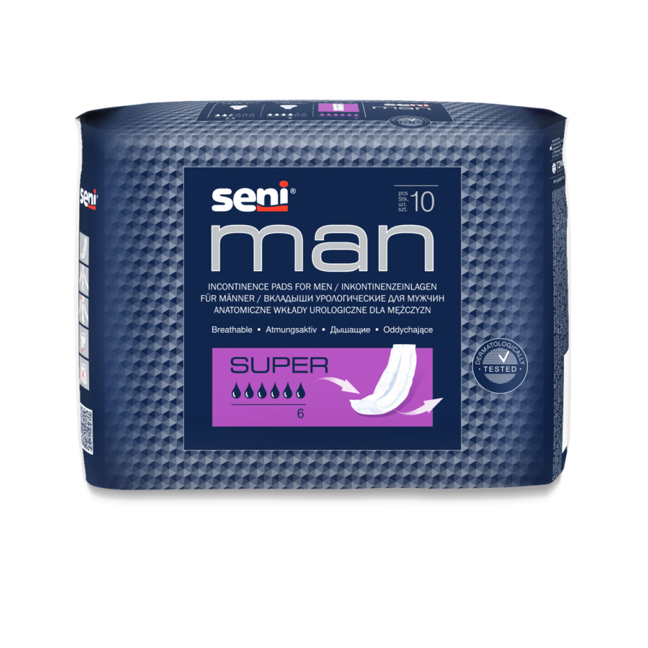 Seni Man Super (20 Stk.) - bei mittlere Inkontinenz / Blasenschwäche