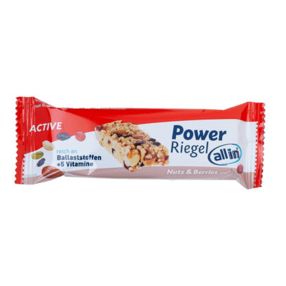 all in® ACTIVE Power Riegel Nuts & Berries, sweet & salty